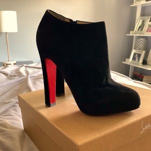 Christian Louboutin Vicky Booty 140 Suede Royal